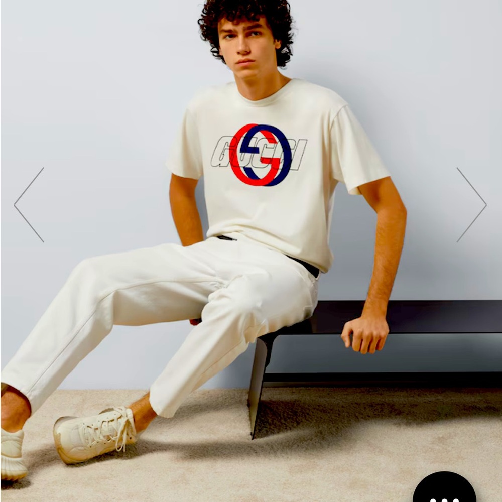 GUCCI COTTON JERSEY PRINTED T-SHIRT
